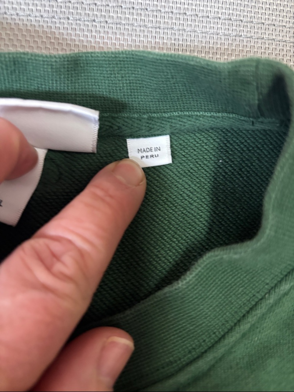 Lacoste Men's Logo Crewneck classic fit sweatshirt sz XL- Forest Green - Picture 3 of 10